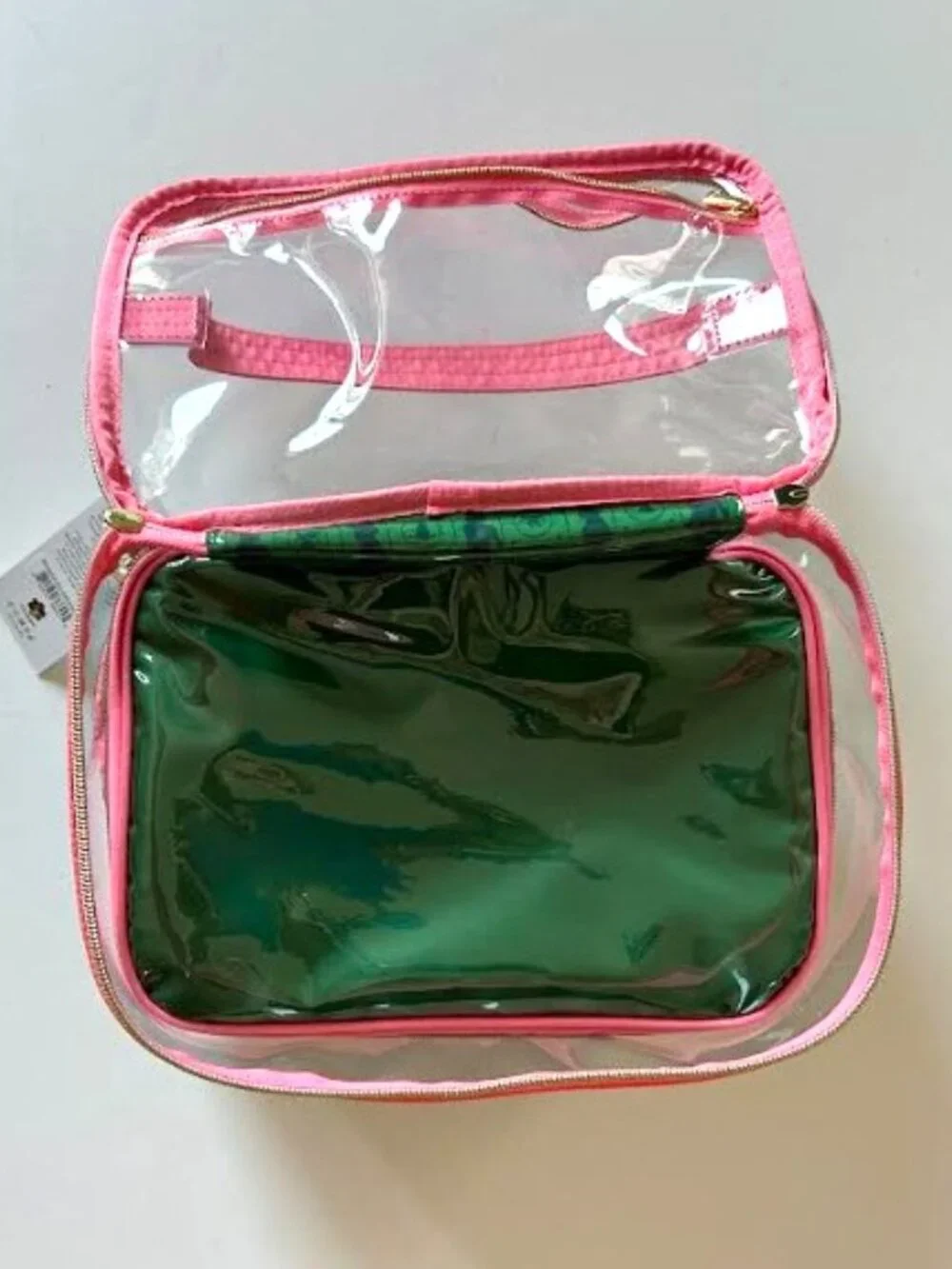 Wicked x Lug Whoosh Clearview Cosmetic Case Green/Pink